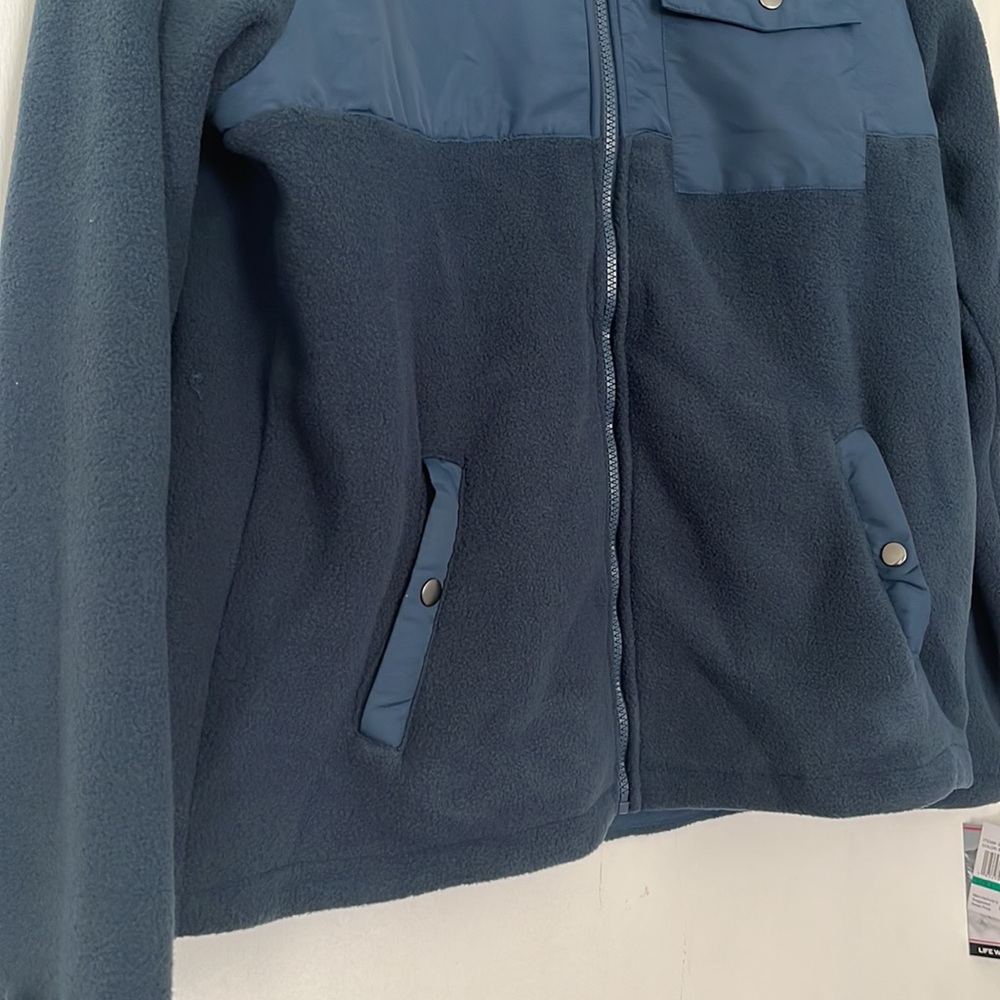 🥳 Swiss Alps Men’s Full-Zip Fleece Jacket – Large, Moonlit Ocean Blue, NWT - Picture 3 of 4